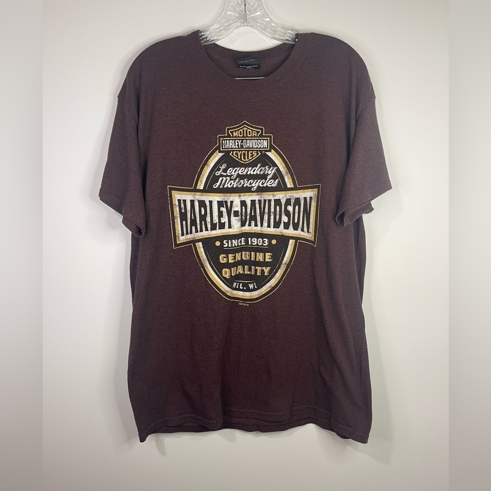 Harley Davidson t shirt from Terra Haute Indiana. No size tag